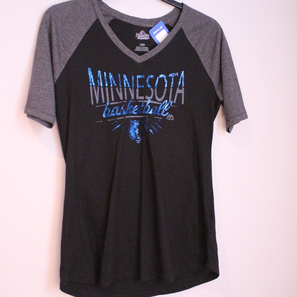 Majestic Fan Fashion Minnesota Baseball Tee Size L
